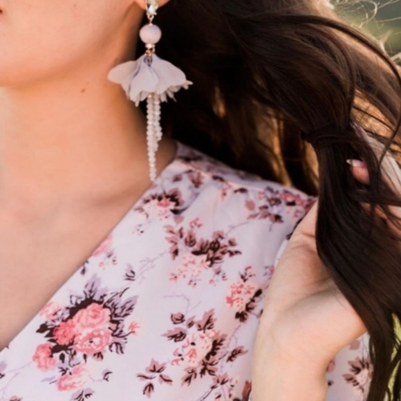 Rachel Parcell Floral Tiered Dress - Pink and White - Picture 3 of 9